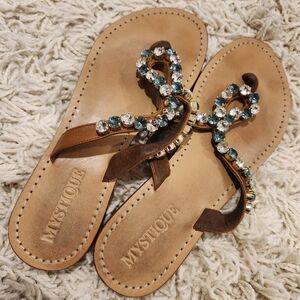 Mystique Leather Flip Flop Sandals